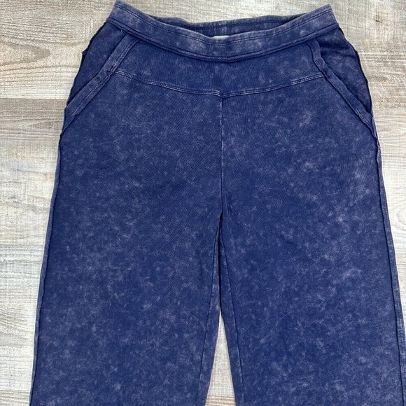 Habitat Clothes to Live In Sz S Pants Pull on Wide Leg Crop Lagenlook Tie-dye - Picture 4 of 10